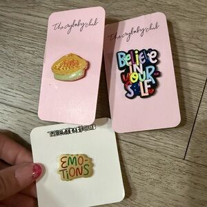 Colorful Motivational Enamel Pins